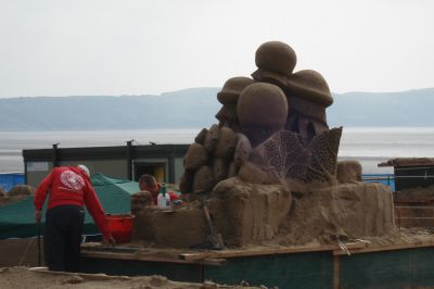 Sandfiguren in Weston-super-Mare